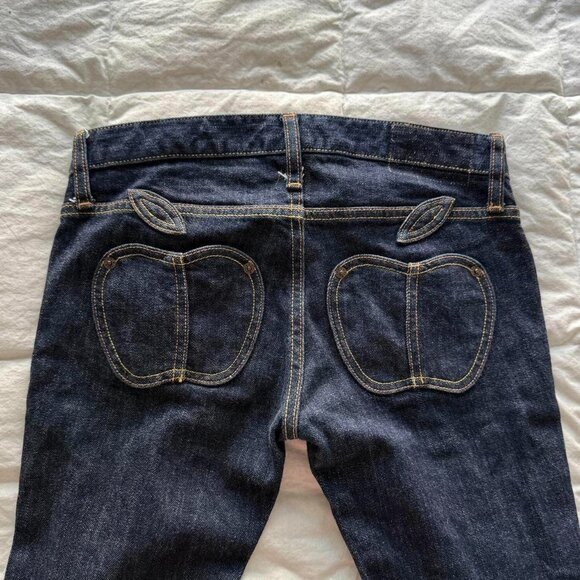 Women's Navy and Blue Jeans Size S - Picture 2 of 3